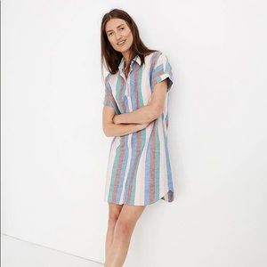 MADEWELL Central Shirtdress in Flagstaff Stripe